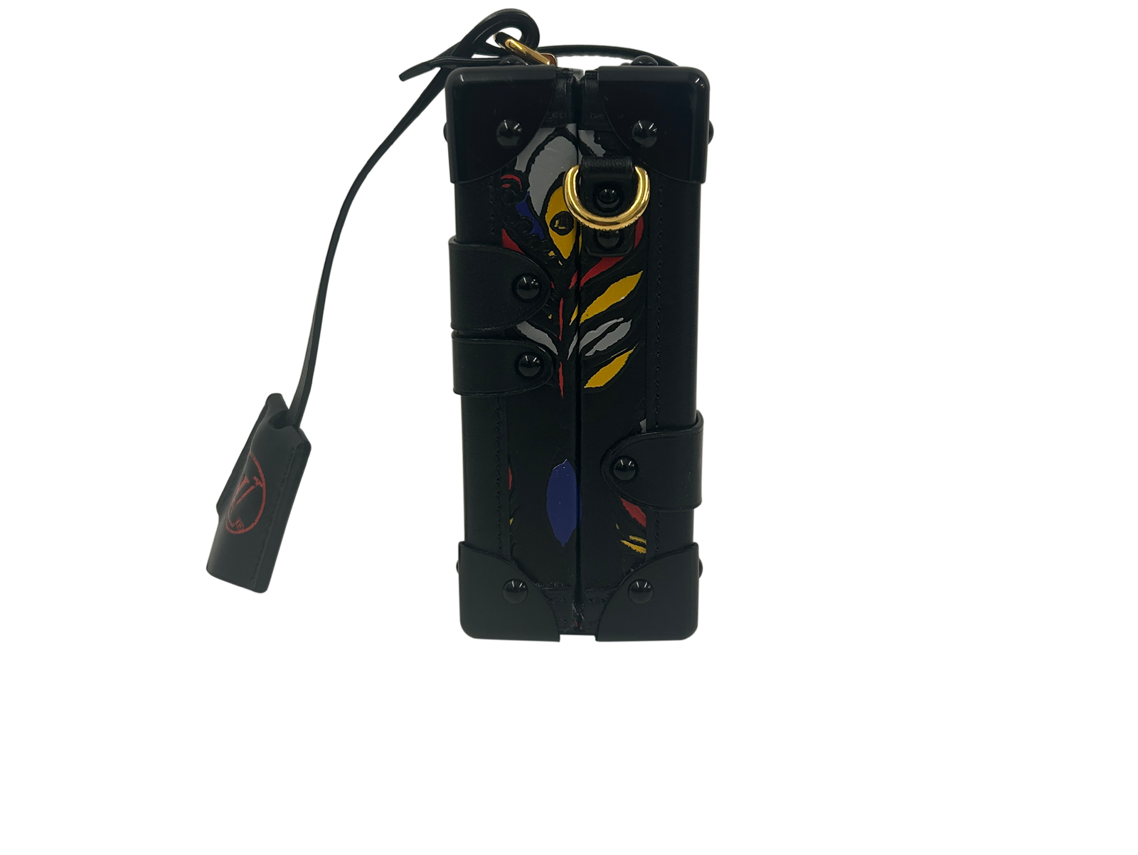 Petitte Malle, 1.900&euro;, Bolso, Amarillo/Gris/Morado/Negro/Rojo, Animal - Piel, Vista inferior